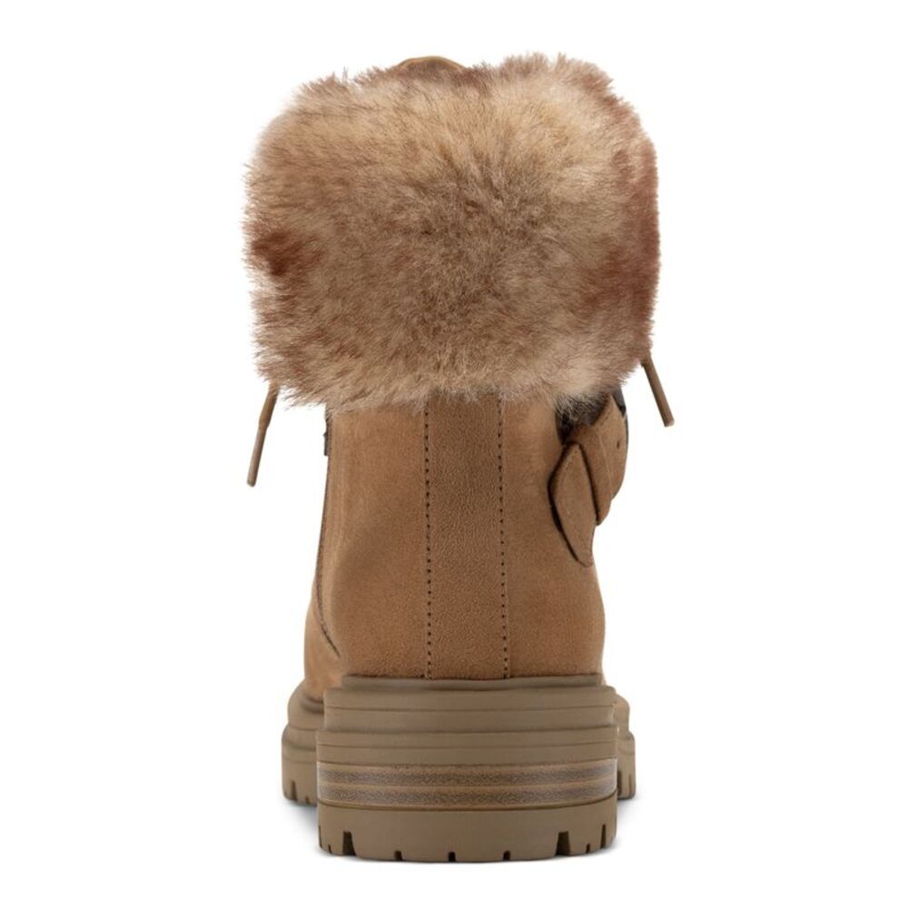 SUN STONE Womens Brown 1" Platform Orlenaa Round Toe Block Heel Winter 5 M - Picture 2 of 4